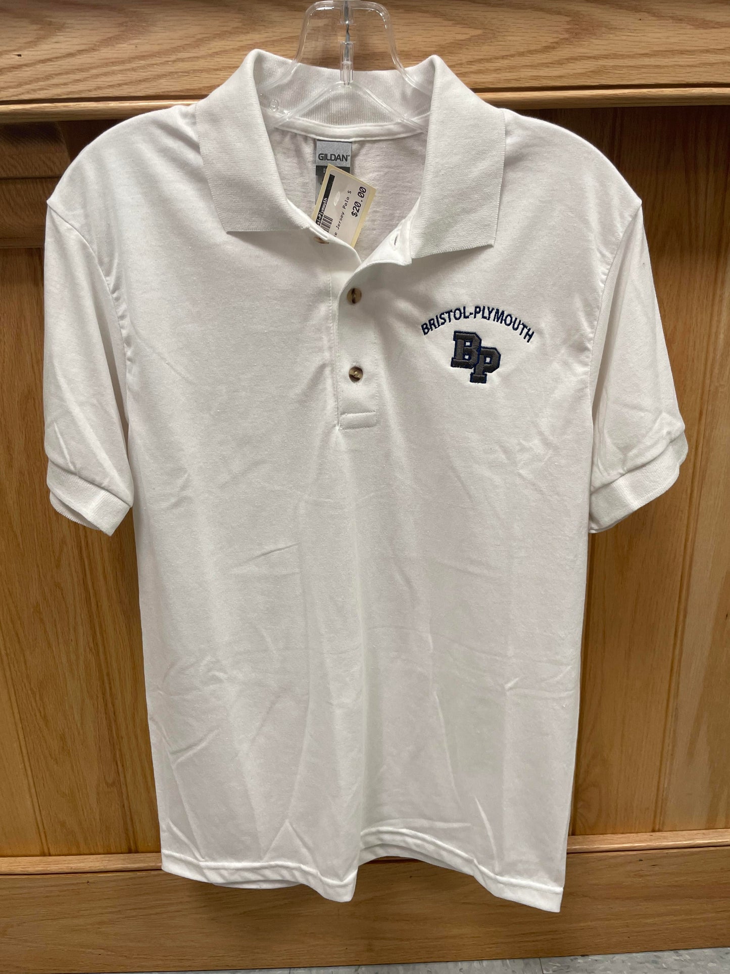 BP White Jersey Polo