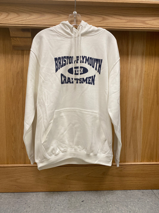 BP Tech White College Hoodie