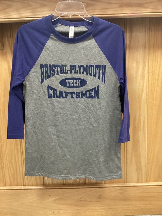 Baseball tee  Grey/Navy