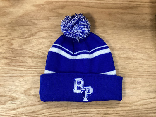 Blue/White Beanie