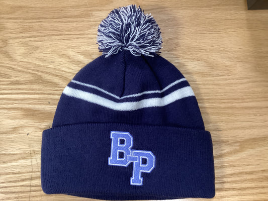 Navy/White Beanie