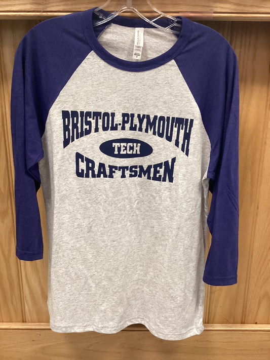 Baseball Tee White Fleck/Navy