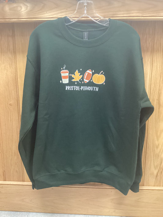 Forest Green Fall BP Crewneck