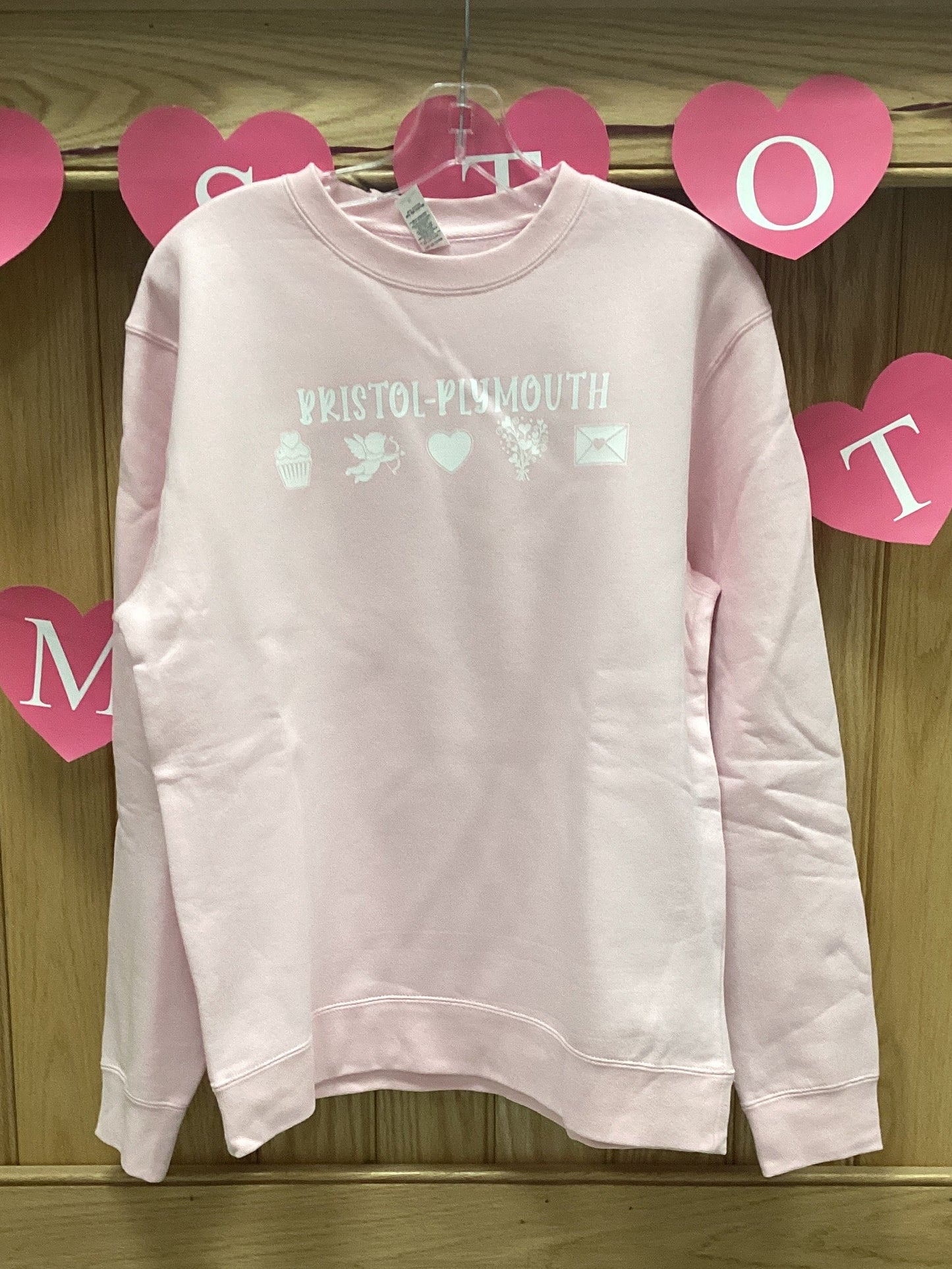 Valentine Light Pink B-P Crewneck