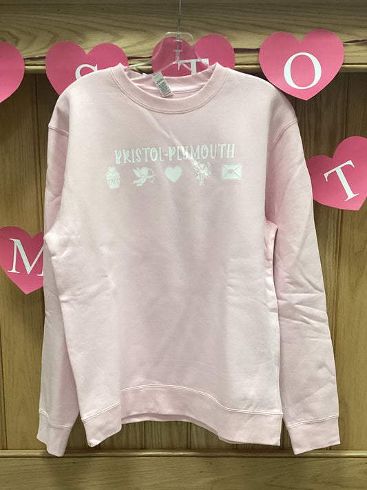 Valentine Light Pink B-P Crewneck