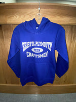 Youth Royal Blue Hoodie (craftsmen logo)