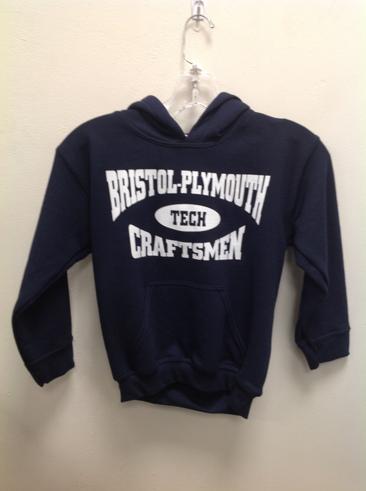 Youth Hoodie Navy (craftsmen logo)